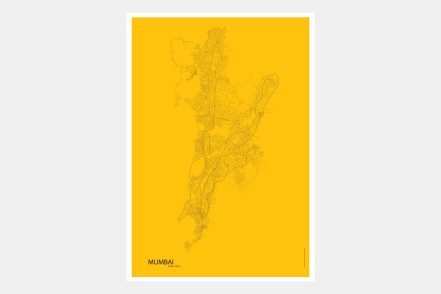 Fold Mumbaimap yellow