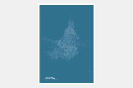 Fold kolkatamap blue